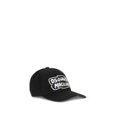 Dsquared² Black Cotton Cap (Baseball Hat)